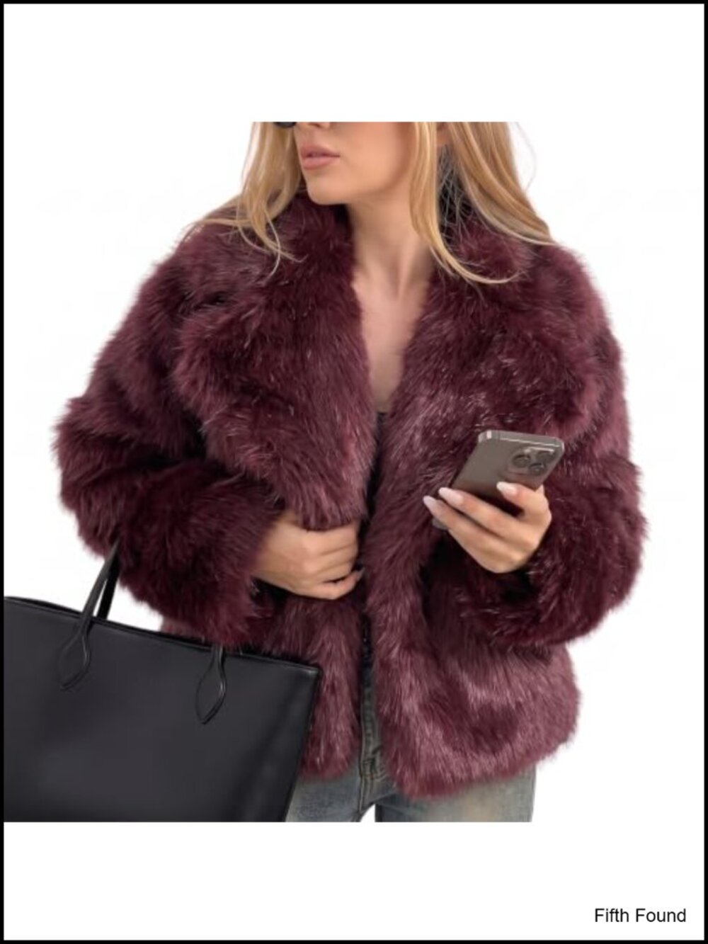 Womens Faux Fur Coat Warm Fluffy Shaggy Winter Jacket Oversized